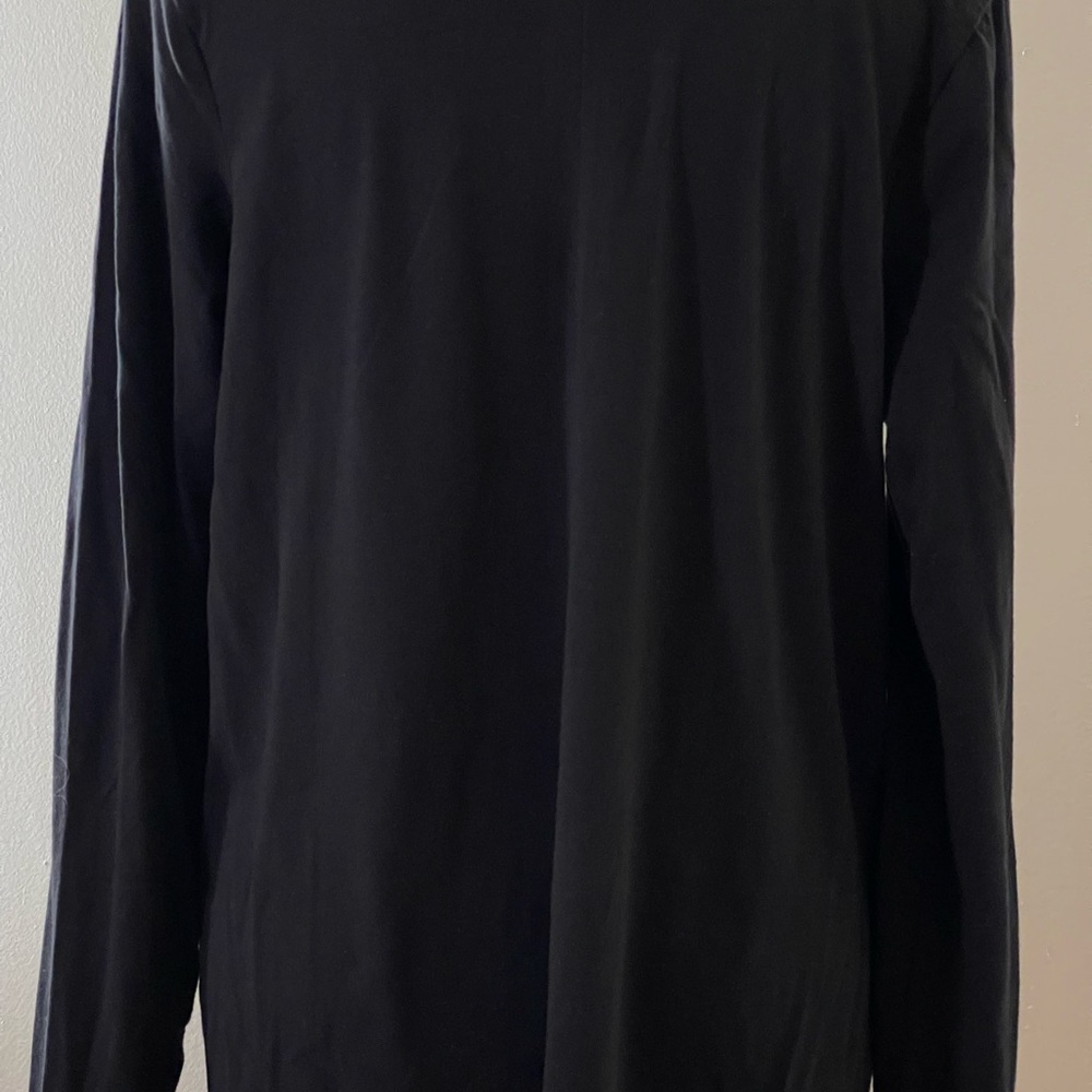 Anybody MP Black Long Sleeve Blouse with Bottom Back Slit - Picture 3 of 7